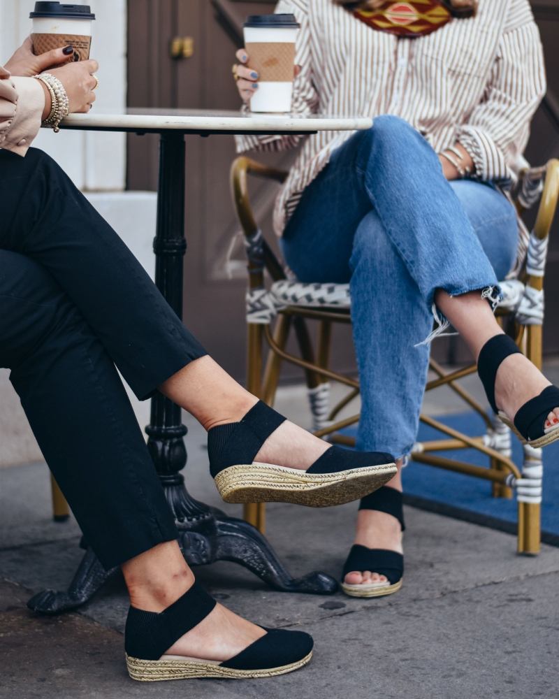 Charleston Shoe Company women sitting drinking coffee